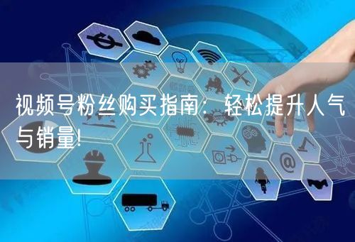 视频号粉丝购买指南：轻松提升人气与销量!