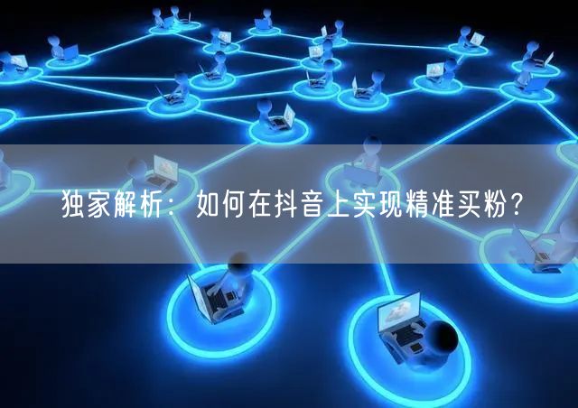 独家解析：如何在抖音上实现精准买粉？